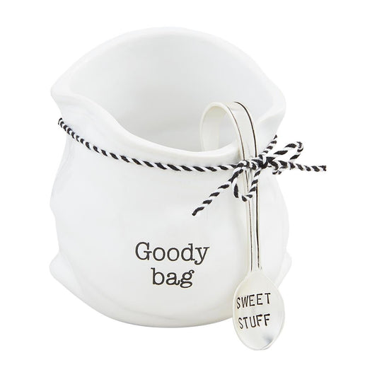 Mud Pie Ceramic Candy Bag with Scoop (2 styles) - CeCe's Home & Gifts