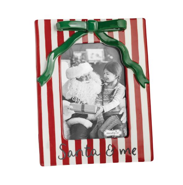 Mud Pie Mud Pie Ceramic Christmas Bow Frame | CeCe's Home & Gifts