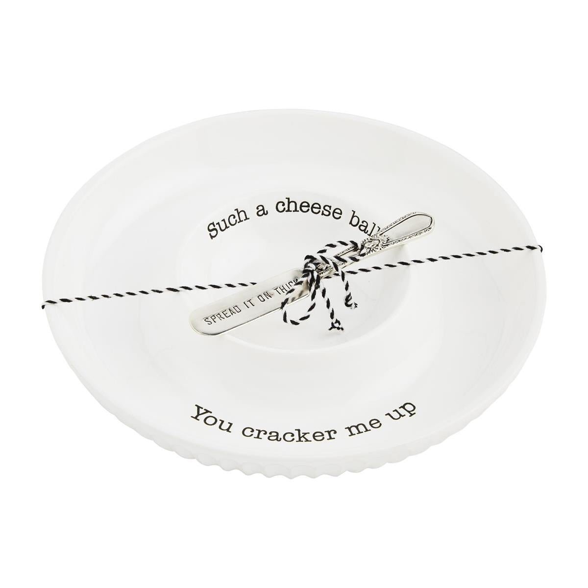 Mud Pie Mud Pie Cheese Ball Dish Set | CeCe's Home & Gifts