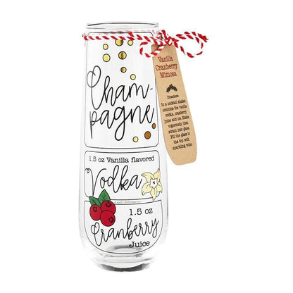 Mud Pie Mud Pie Christmas Cocktail Recipe Glasses | CeCe's Home & Gifts