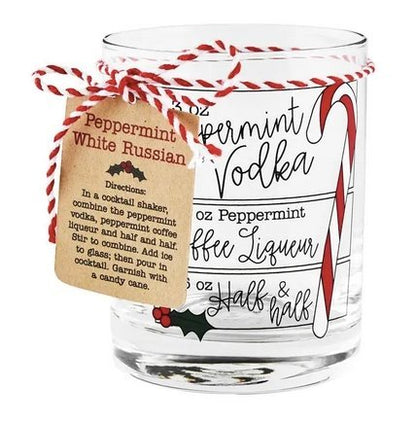 Mud Pie Mud Pie Christmas Cocktail Recipe Glasses | CeCe's Home & Gifts