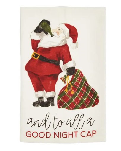 Mud Pie Christmas Drinking Towels - CeCe's Home & Gifts