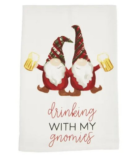 Mud Pie Christmas Drinking Towels - CeCe's Home & Gifts