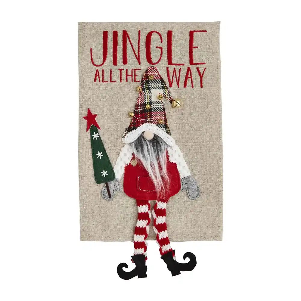 Mud Pie Christmas Gnome Dangle Hand Towels - CeCe's Home & Gifts