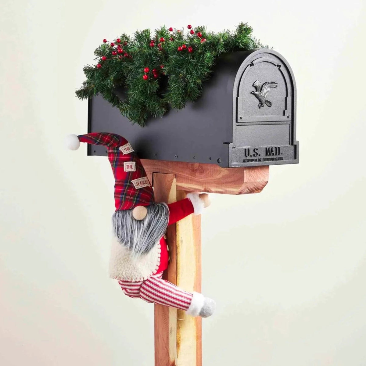 Mud Pie Christmas Gnome Mailbox Holderl - CeCe's Home & Gifts