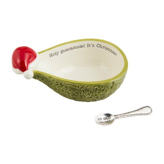 Mud Pie Christmas Guac Tidbit Set - CeCe's Home & Gifts