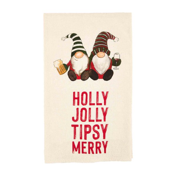 Mud Pie Christmas Humorous Drinking Towels - CeCe's Home & Gifts