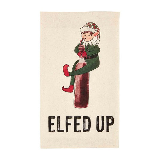 Mud Pie Christmas Humorous Drinking Towels - CeCe's Home & Gifts