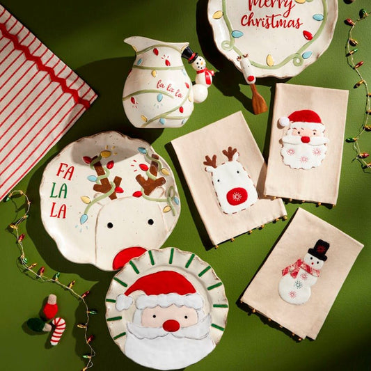 Mud Pie Christmas Lights Platter Set - CeCe's Home & Gifts