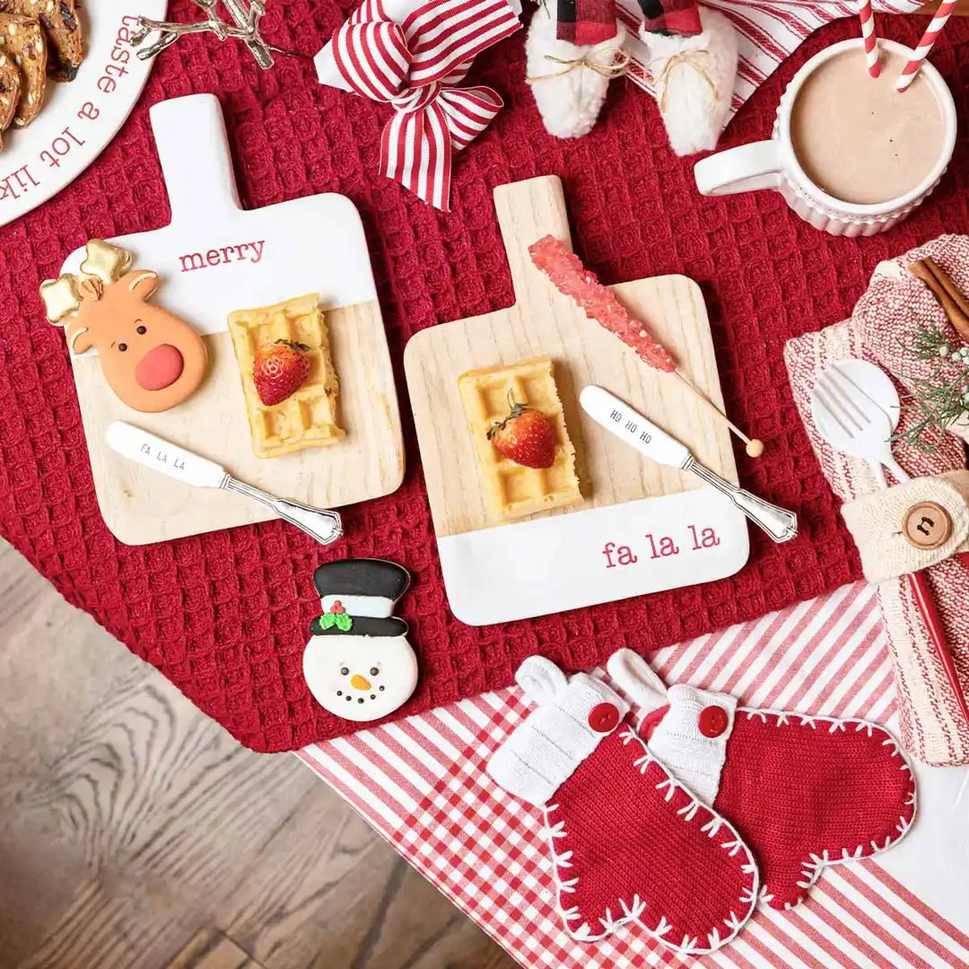 Mud Pie Christmas Mini Wood Board Set - CeCe's Home & Gifts