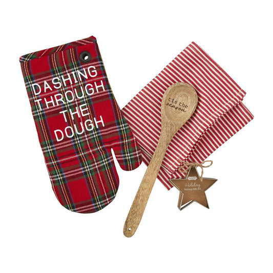 Mud Pie Christmas Oven Mitt & Towel Set - CeCe's Home & Gifts