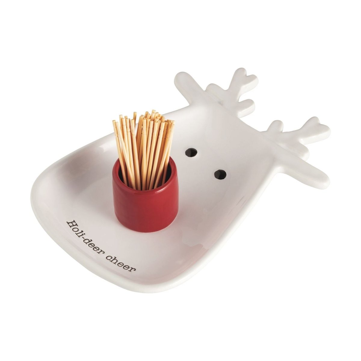 Mud Pie Mud Pie Christmas Toothpick Tray & Caddy Set - 2 Styles | CeCe's Home & Gifts