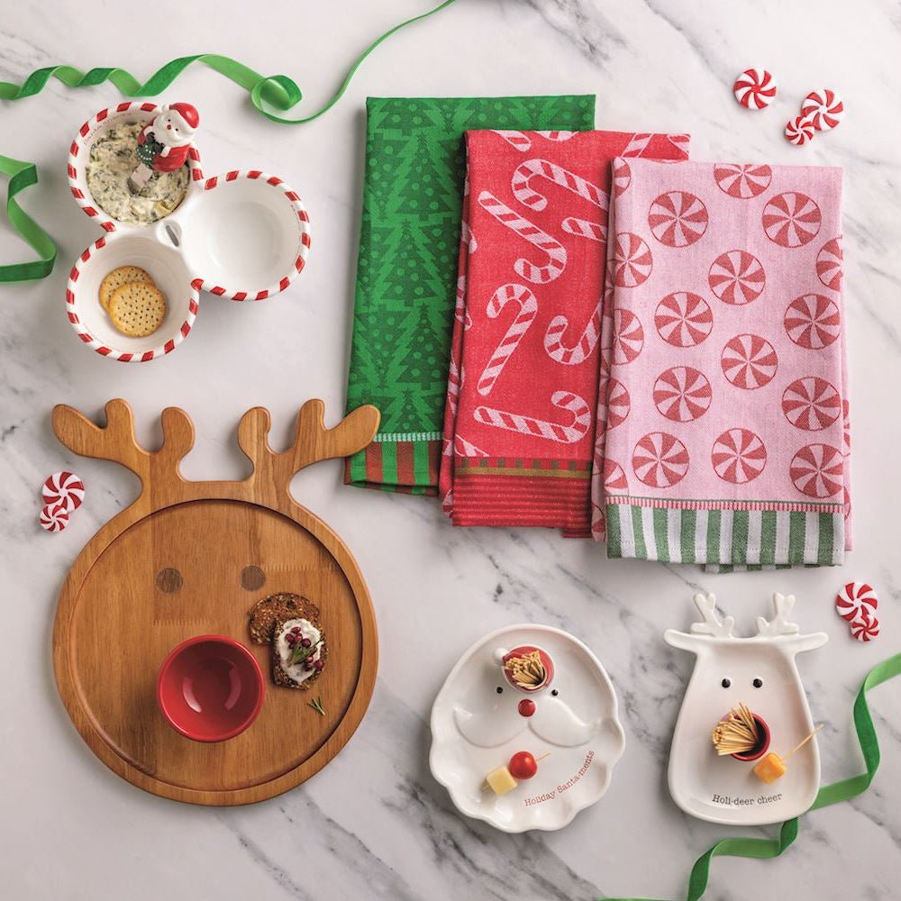 Mud Pie Mud Pie Christmas Toothpick Tray & Caddy Set - 2 Styles | CeCe's Home & Gifts