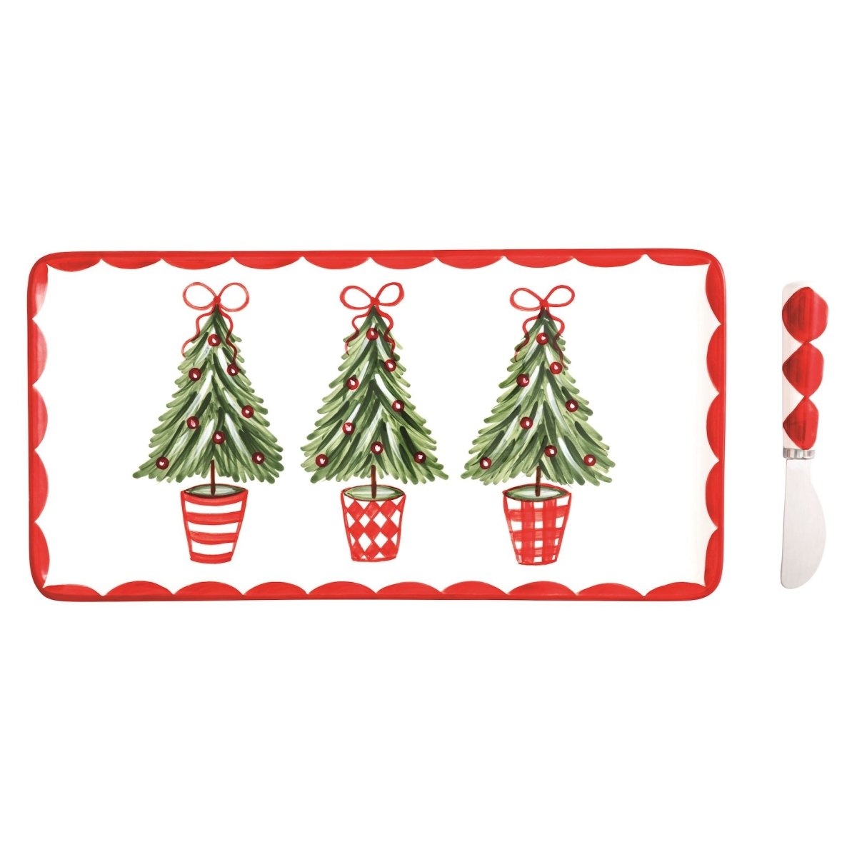 Mud Pie Mud Pie Christmas Tree Topiary Tray Set | CeCe's Home & Gifts