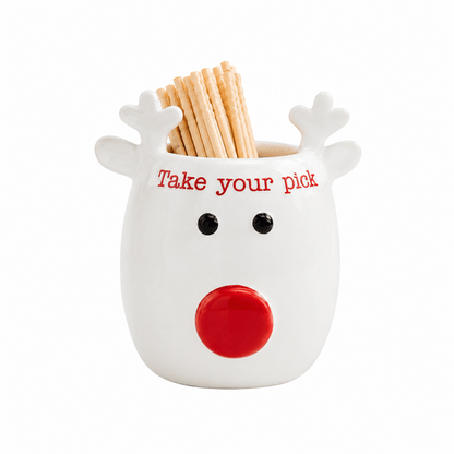 Mud Pie Mud Pie Circa Holiday Toothpick Holder Set | CeCe's Home & Gifts
