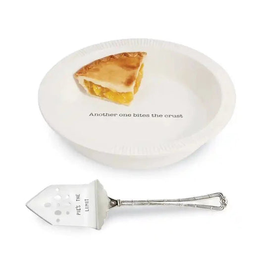 Mud Pie Mud Pie Circa Pie Plate With Server | CeCe's Home & Gifts