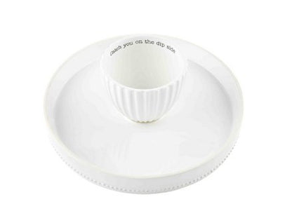 Mud Pie Mud Pie Circa Reversible Pedestal Chip & Dip Set | CeCe's Home & Gifts