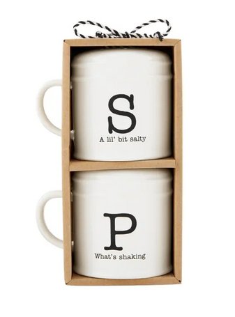 Mud Pie Circa Salt and Pepper Shaker Set - CeCe's Home & Gifts