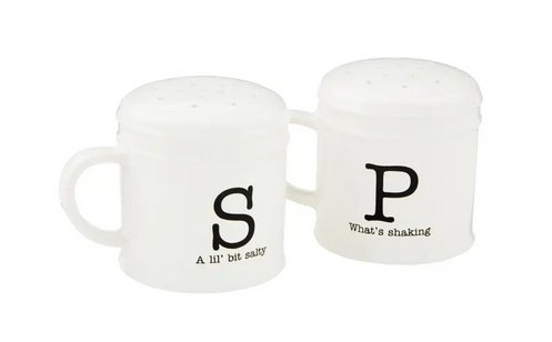 Mud Pie Circa Salt and Pepper Shaker Set - CeCe's Home & Gifts