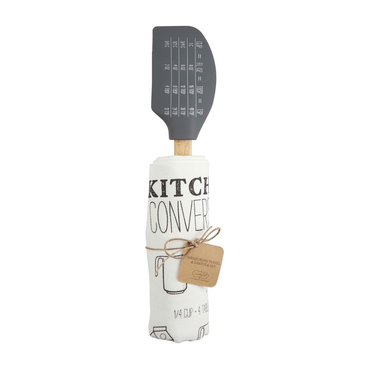 Mud Pie Conversion Spatula & Towel Set - CeCe's Home & Gifts