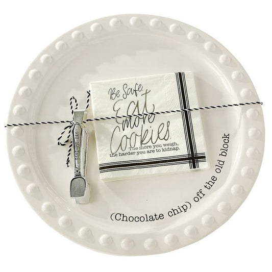 Mud Pie Mud Pie Cookie Plate Serving Set | CeCe's Home & Gifts