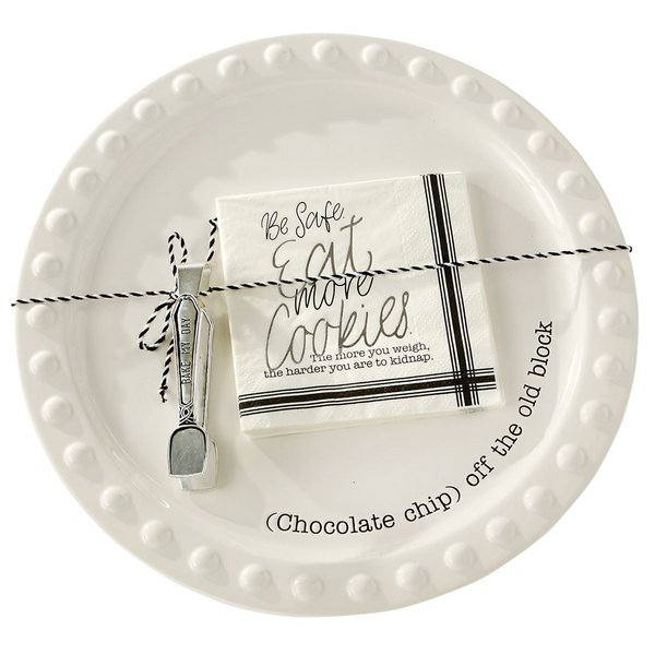 Mud Pie Cookie Plate Serving Set - CeCe's Home & Gifts