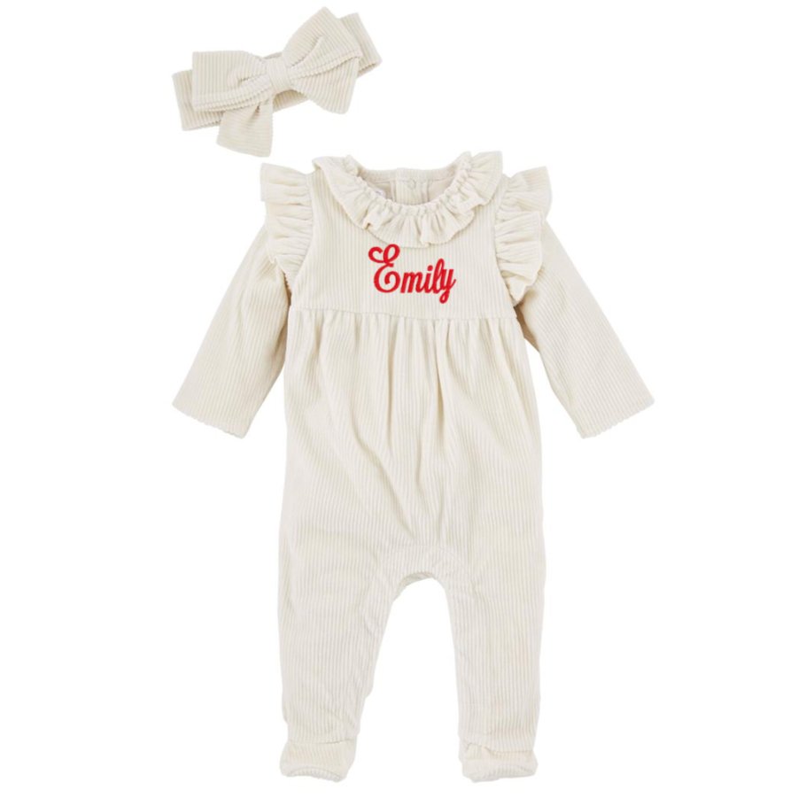Mud Pie Mud Pie Cream Sleeper & Headband Set | CeCe's Home & Gifts
