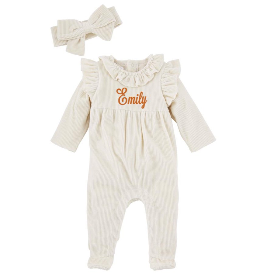 Mud Pie Mud Pie Cream Sleeper & Headband Set | CeCe's Home & Gifts