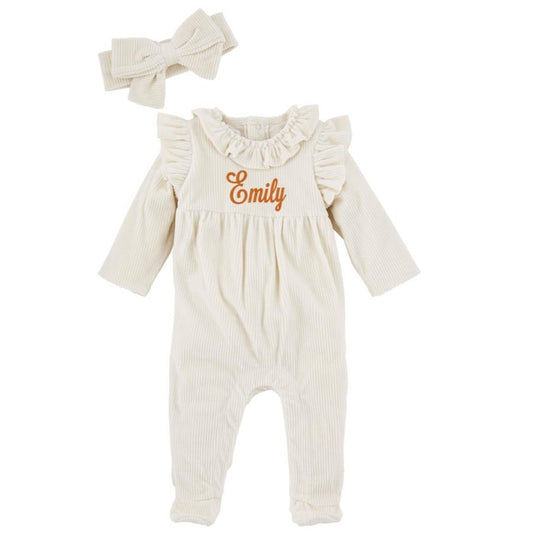 Mud Pie Mud Pie Cream Sleeper & Headband Set | CeCe's Home & Gifts