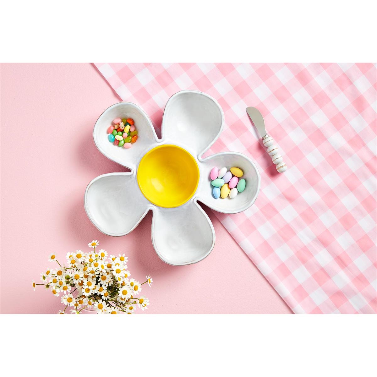 Mud Pie Daisy Chip & Dip Set - CeCe's Home & Gifts