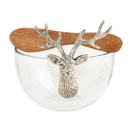 Mud Pie Deer Glass Tidbit Bowl Set - CeCe's Home & Gifts