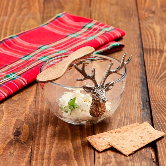 Mud Pie Deer Glass Tidbit Bowl Set - CeCe's Home & Gifts