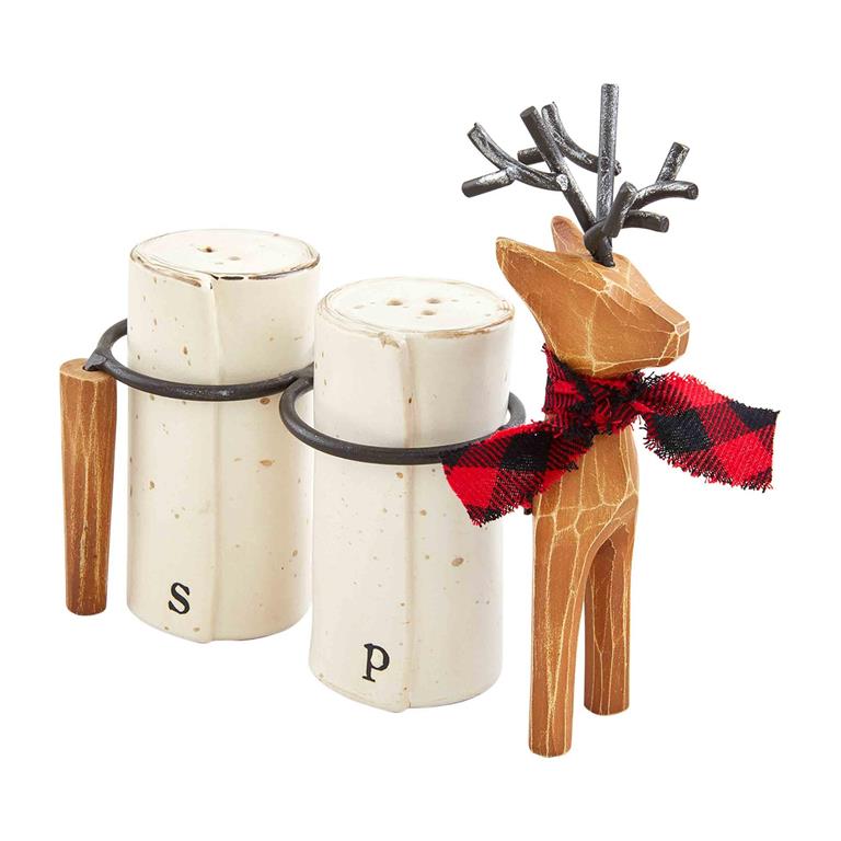 Mud Pie Deer Salt and Pepper Set - CeCe's Home & Gifts