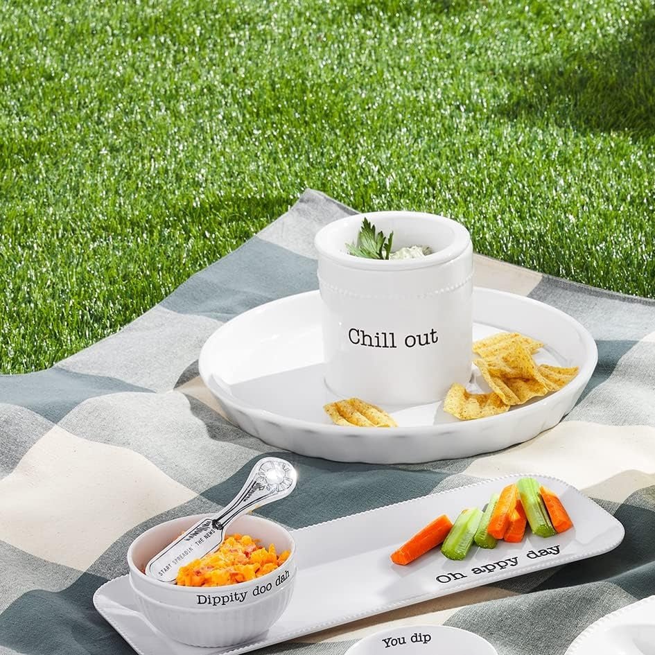 Mud Pie Dip Chip & Chiller Serving Set - CeCe's Home & Gifts