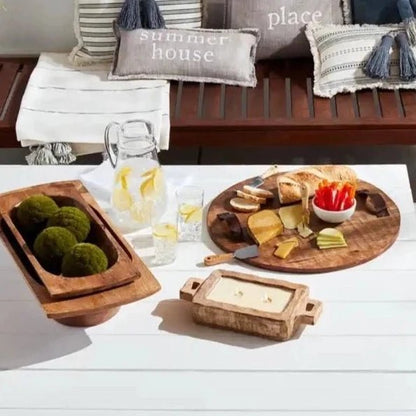 Mud Pie Mud Pie Mango Wood Dough Bowl - 2 Sizes | CeCe's Home & Gifts