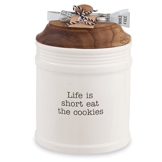 Mud Pie Mud Pie "Eat The Cookies" Cookie Jar | CeCe's Home & Gifts