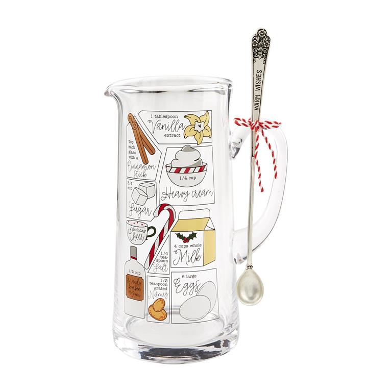 Mud Pie Eggnog Pitcher Set - CeCe's Home & Gifts