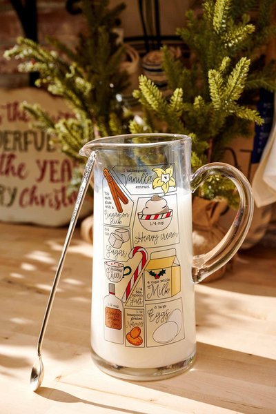 Mud Pie Eggnog Pitcher Set - CeCe's Home & Gifts