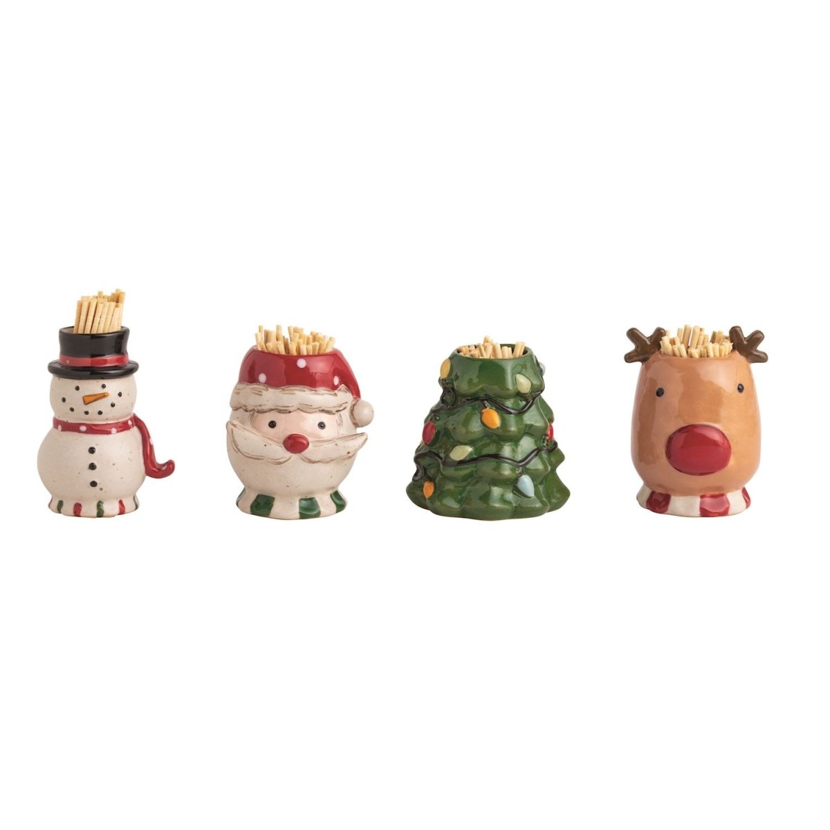 Mud Pie Mud Pie Farm Christmas Toothpick Holders - 4 Styles | CeCe's Home & Gifts