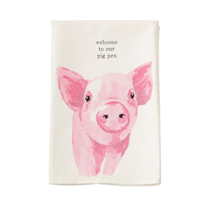 Mud Pie Mud Pie Farmhouse Kitchen Towel - 4 Styles | CeCe's Home & Gifts
