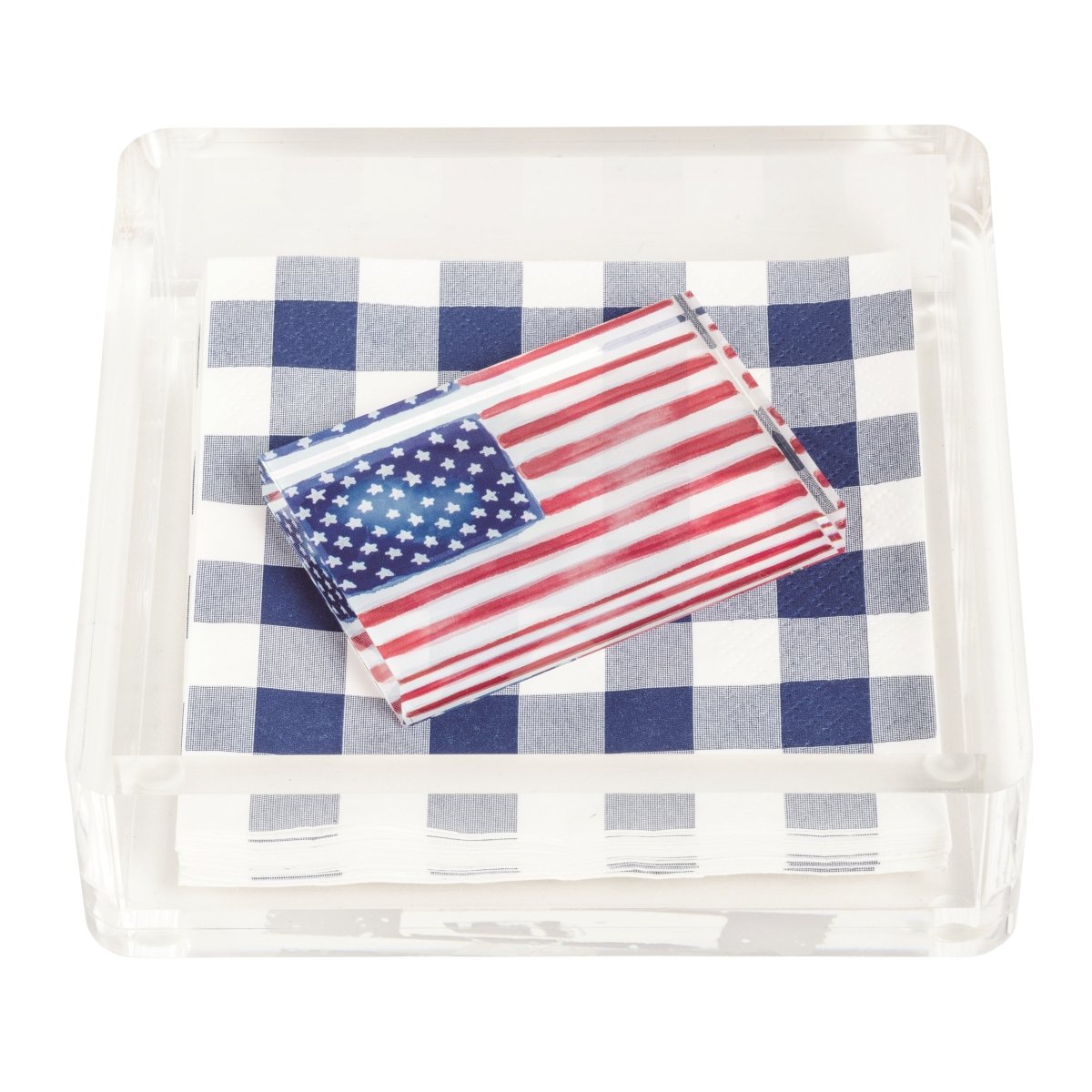 Mud Pie Mud Pie Flag Napkin Caddy Set | CeCe's Home & Gifts
