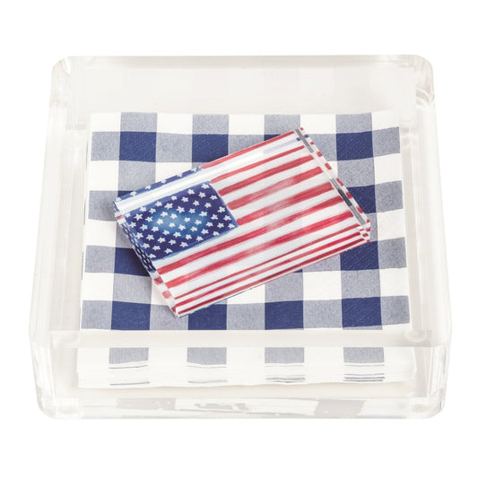 Mud Pie Mud Pie Flag Napkin Caddy Set | CeCe's Home & Gifts
