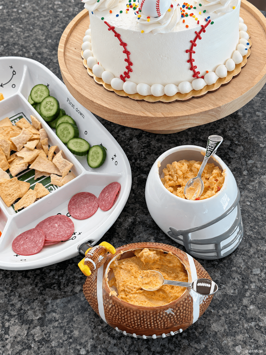 Mud Pie Mud Pie Football Dip Bowl Set - 2 Styles | CeCe's Home & Gifts