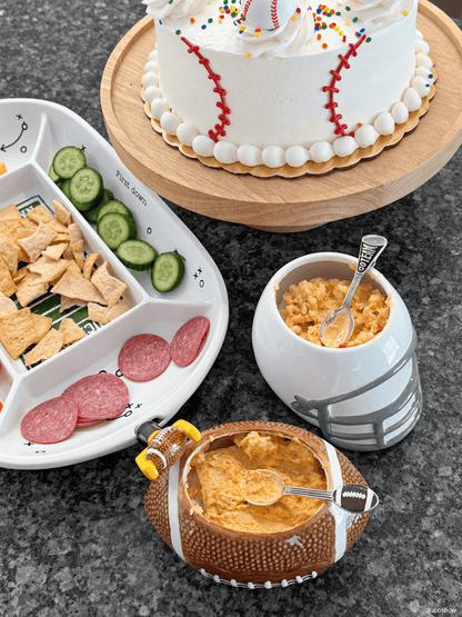 Mud Pie Mud Pie Football Dip Bowl Set - 2 Styles | CeCe's Home & Gifts