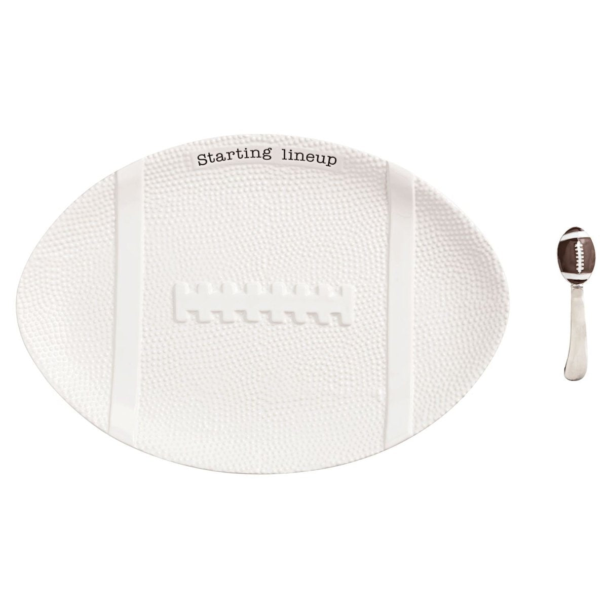 Mud Pie Mud Pie Football Platter Set | CeCe's Home & Gifts