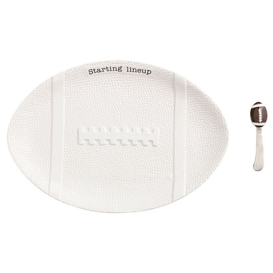 Mud Pie Mud Pie Football Platter Set | CeCe's Home & Gifts