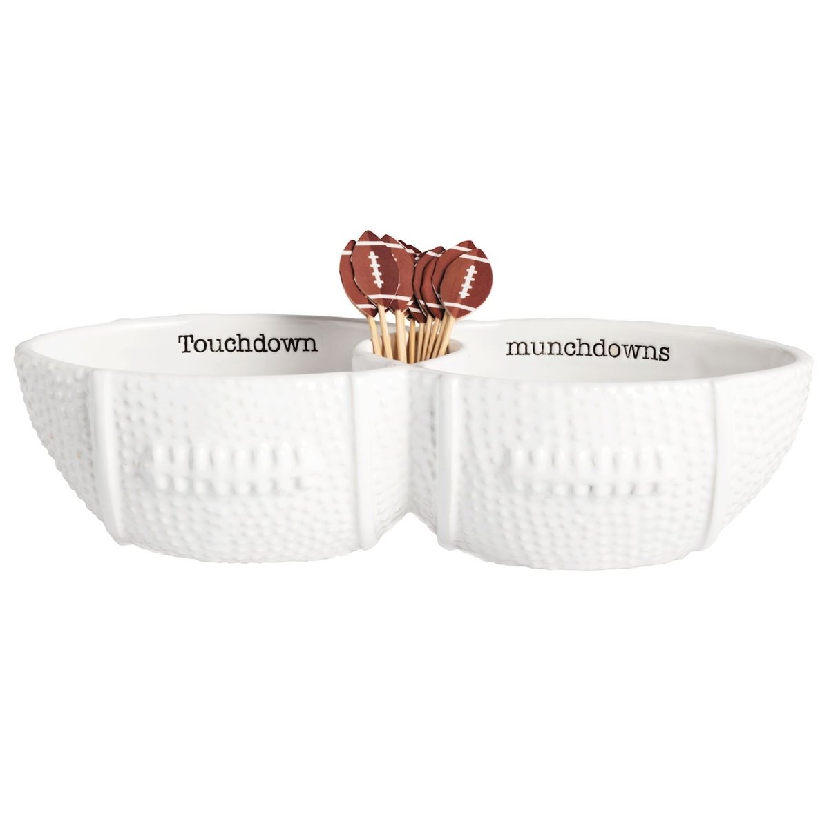 Mud Pie Mud Pie Football Toothpick Server Set | CeCe's Home & Gifts