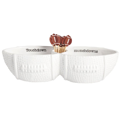 Mud Pie Mud Pie Football Toothpick Server Set | CeCe's Home & Gifts