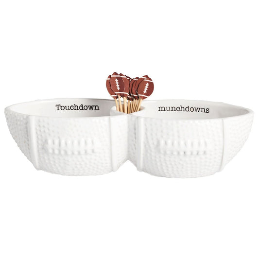 Mud Pie Mud Pie Football Toothpick Server Set | CeCe's Home & Gifts