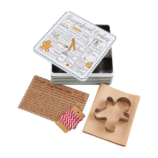 Mud Pie Gingerbread Tin Baking Set - CeCe's Home & Gifts